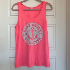 Neon Pink East Coast Lifestyle Tank